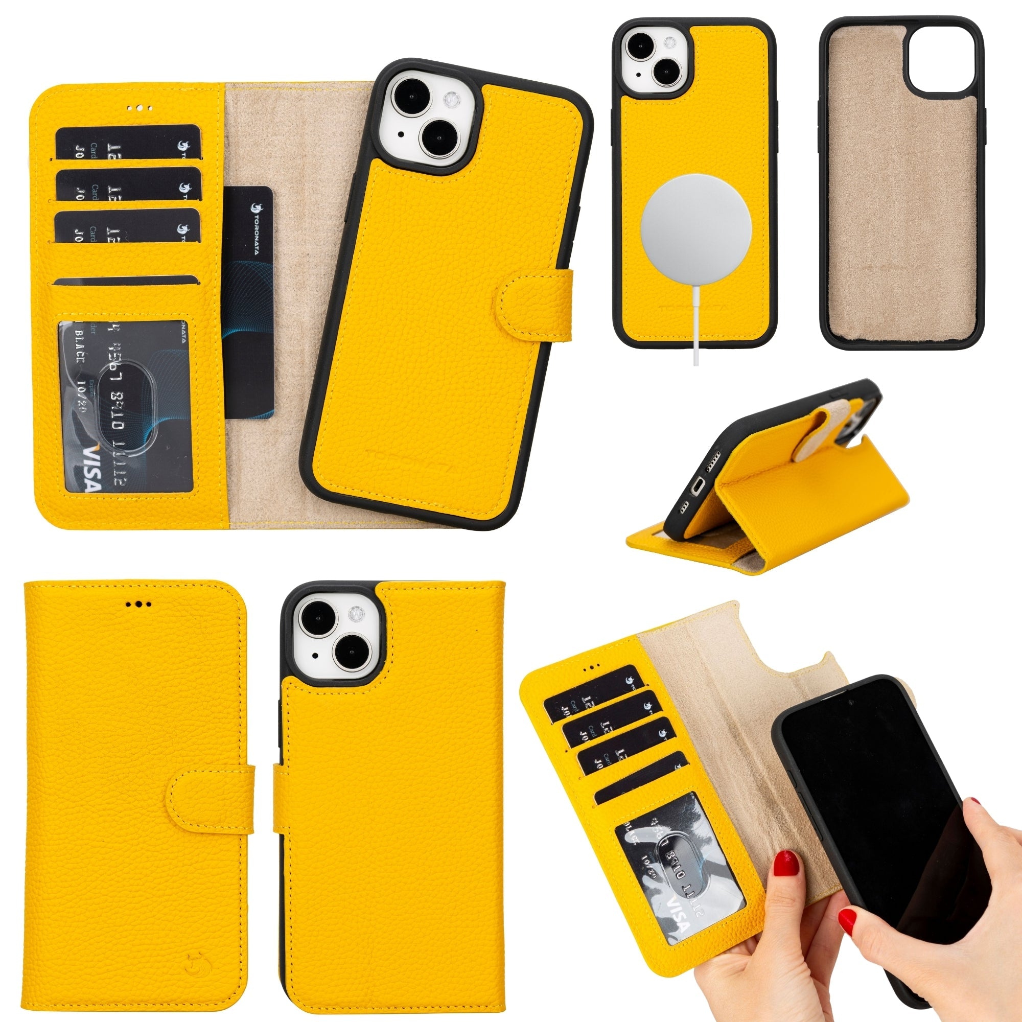 Casper Leather iPhone 14 Plus Wallet Case | MagSafe-11