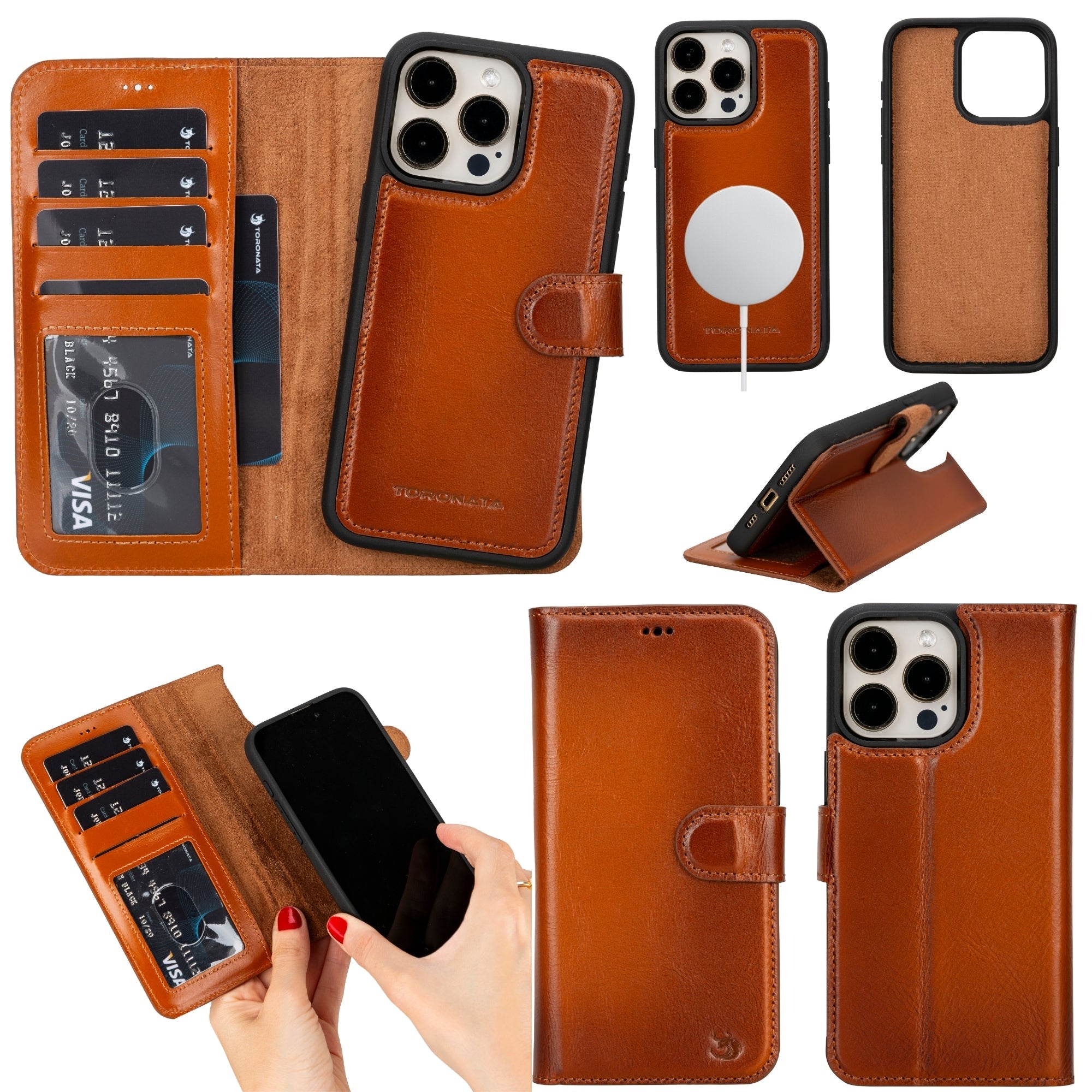 Casper Leather iPhone 14 Pro Max Wallet Case | MagSafe-5