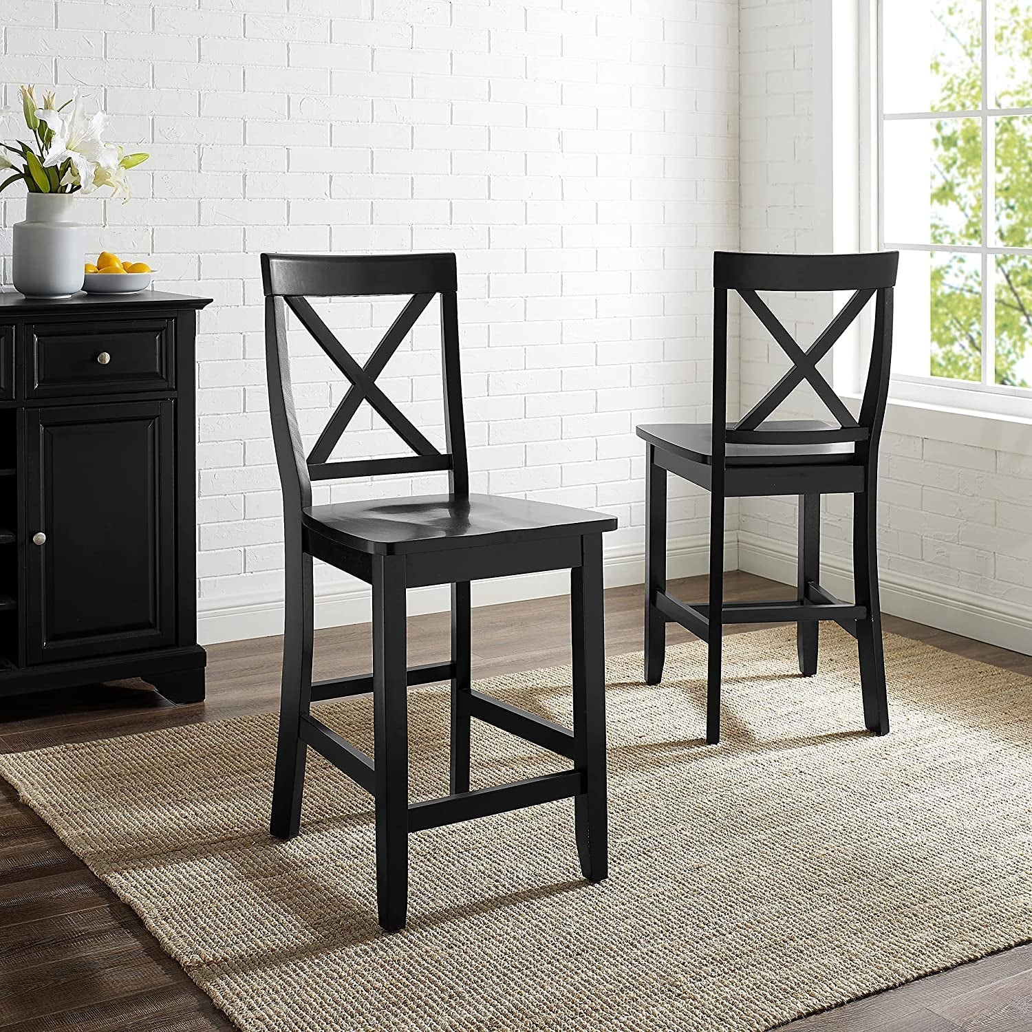 Crosley Furniture X-Back Bar Stool Set-1
