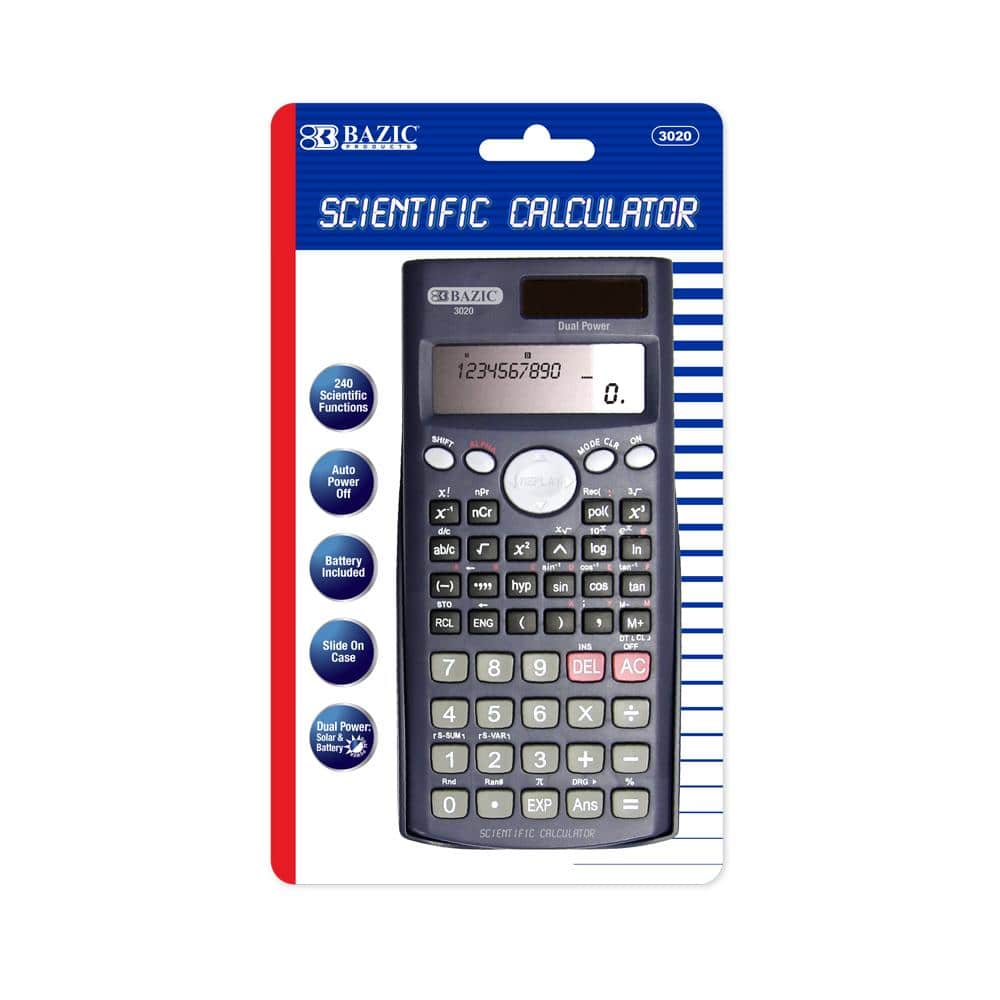 240-Function Scientific Calculator with Slide-On Protective Case – Advanced Math & Engineering Tool
