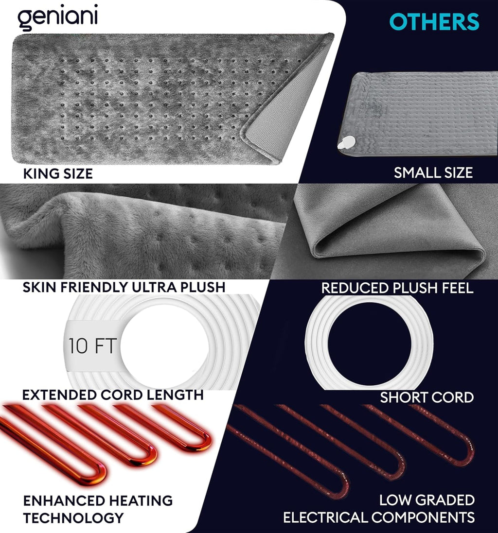 Heating Pad XL, Double-sided, Tabby Gray-2