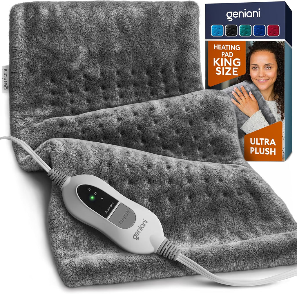 Heating Pad XL, Double-sided, Tabby Gray-0
